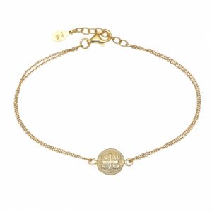 Bracelet-silver-925-yellow-gold-plated