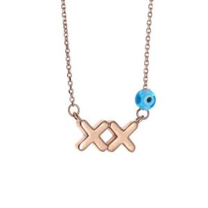 Necklase-silver-925-rose-gold-plated-with-evil-eye