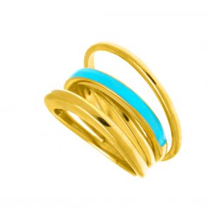 Ring-silver-925-gold-plated-with-enamel