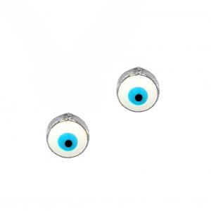Earrings-silver-925-rhodium-plated-with-enamel-evil-eye