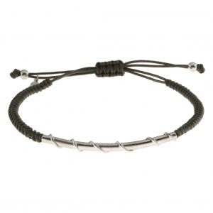 Bracelet-silver-925-rhodium-plated-with-cord