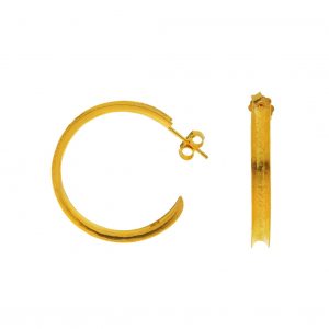 Earings-silver-925-yellow-gold-plated
