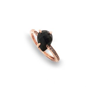 Ring-silver-925-pink-gold-plated-&-with-onyx-and-white-zirconia