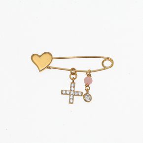 Pin-in-silver-925-yellow-gold-plated-with-hanging-charms