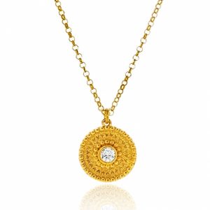 Necklace-silver-925-yellow-gold-plated-with-zirconia