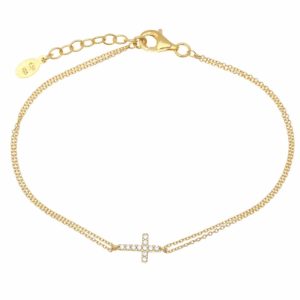 Bracelet-in-silver-925-gold-plated-with-white-zirconia