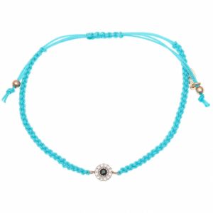 Bracelet-silver-925-pink-gold-plated-with-colored-zirconia-with-cord