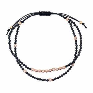 Bracelet-silver-925-pink-gold-plated-with-onyx