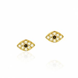 Earrings-silver-925-pink-gold-plated-with-white-zirconia