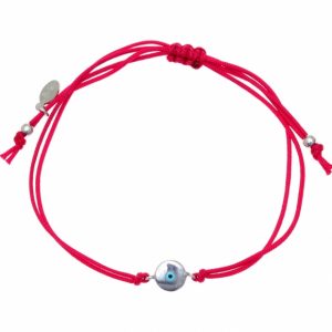 Cord-bracelet-in-silver-925-rhodium-plated-with-enamel-eye