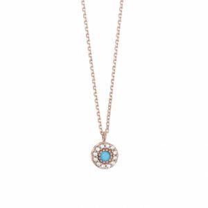Necklace-in-silver-925-pink-gold-plated-with-colored-zirconia