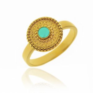 Ring-silver-925-yellow-gold-plated-with-turquoise (6)