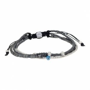 Cord-bracelet-in-silver-925-rhodium-plated-with-hematite