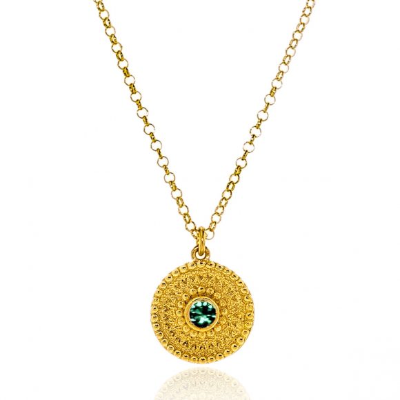 Necklace-silver-925-yellow-gold-plated-with-zirconia