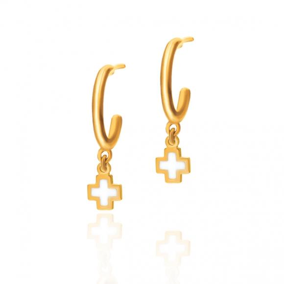 Earrings-in-silver-925-yellow-gold-plated-with-enamel
