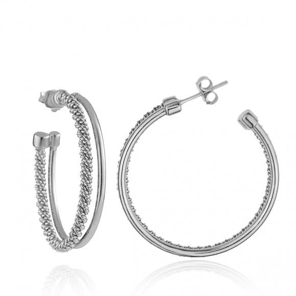 Earrings-silver-925-rhodium-plated