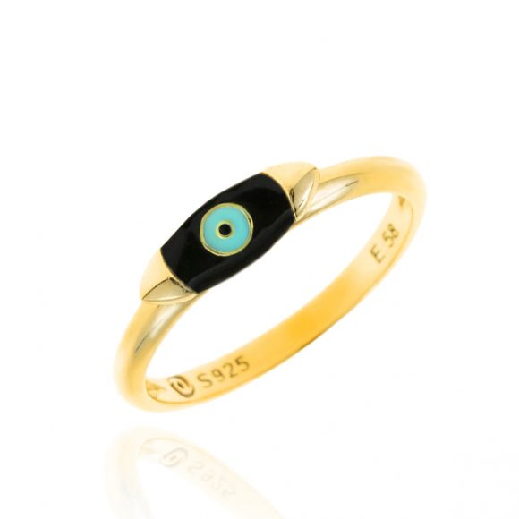 Ring-silver-925-yellow-gold-plated-with-enamel-evil-eye (5)